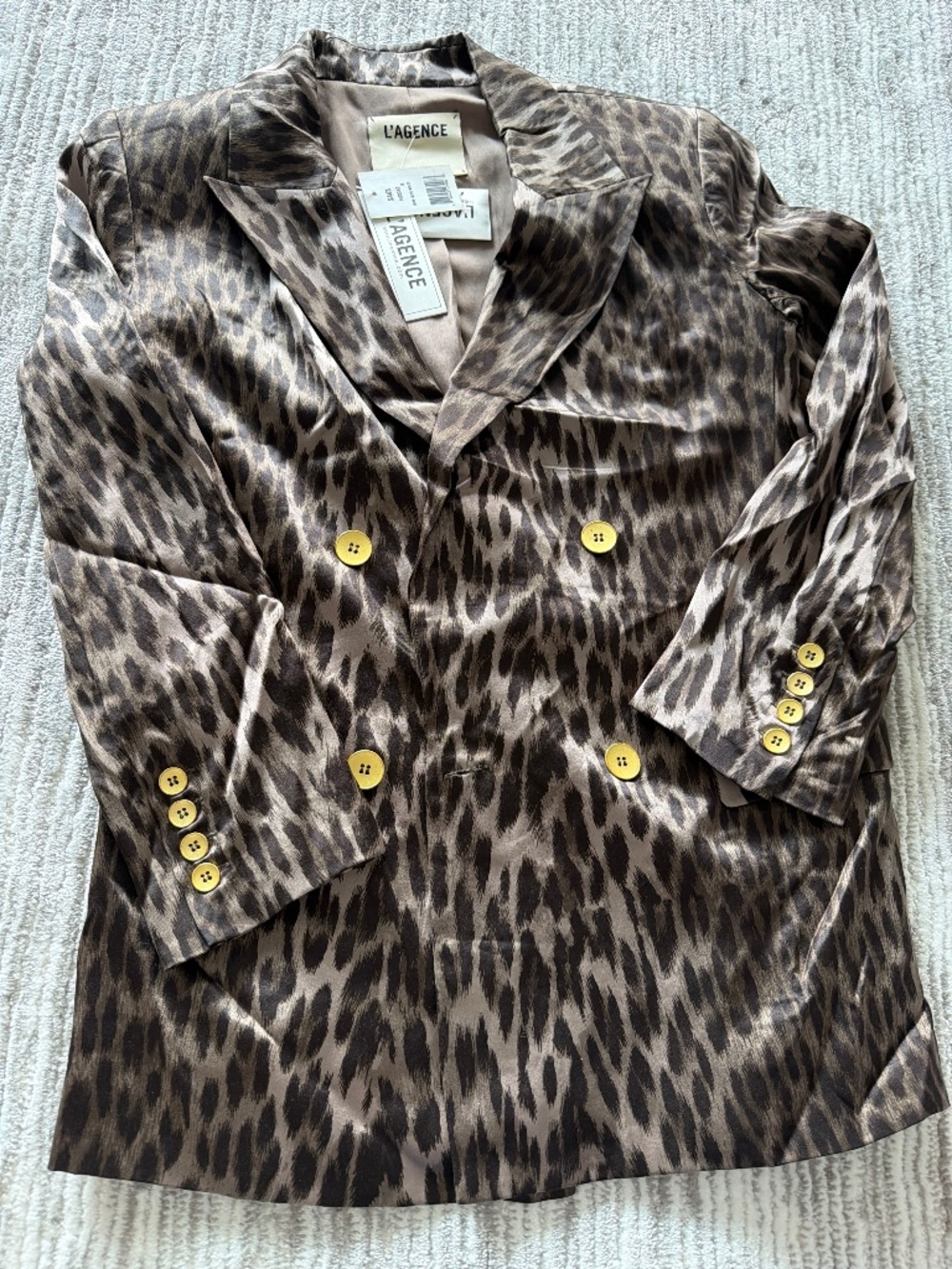 NWT L’Agence satin blazer size 0